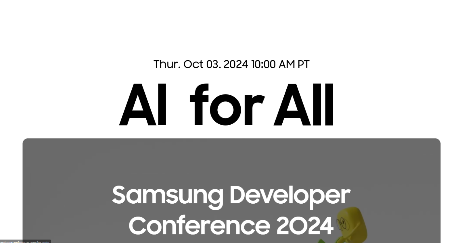 Samsung Developer Conference 2024